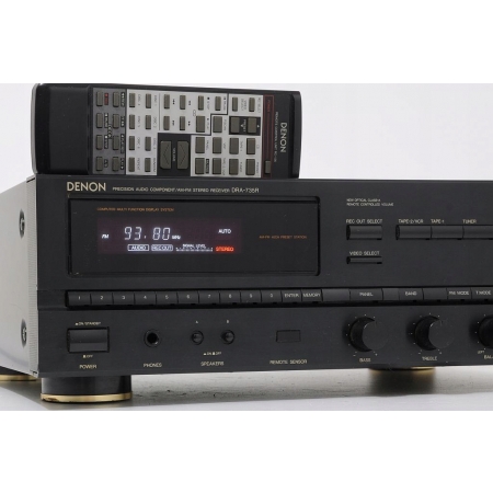 DENON DRA-735R TOPOWY AMPLITUNER STEREO WYSOKI MODEL PILOT !