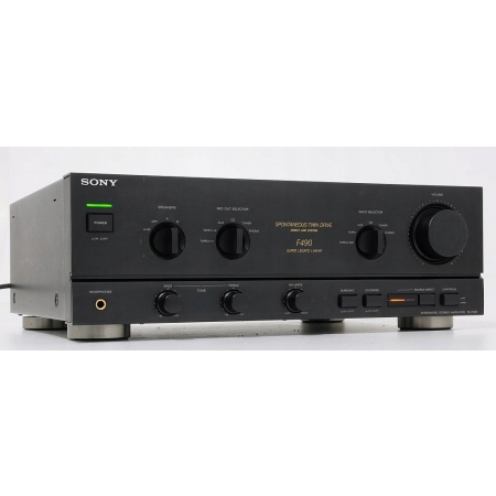 SONY TA-F490 SOLIDNY WZMACNIACZ STEREO WYSOKI MODEL !