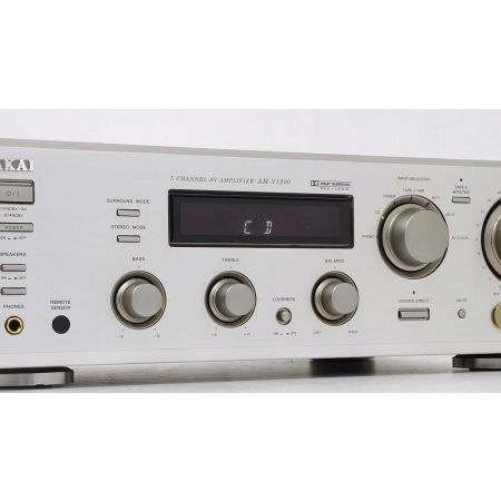 AKAI AM-V1200 ZNAKOMITY WZMACNIACZ STEREO / 5.1 !