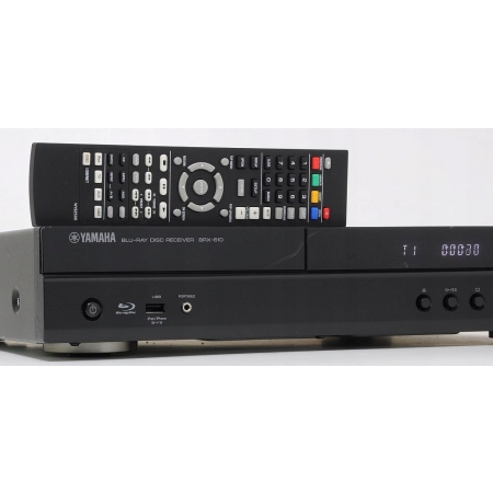 YAMAHA BRX-610 AMPLITUNER 5.1 Z WBUDOWANYM BLU-RAY HDMI USB PILOT !